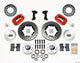 Wilwood Forged Dynalite Front Kit 11.00in Drill-Red 74-80 Pinto/Mustang II Disc Spindle only - Mammoth Racing -