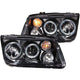 ANZO 1999-2005 Volkswagen Jetta Projector Headlights w/ Halo Black (CCFL) - My Store