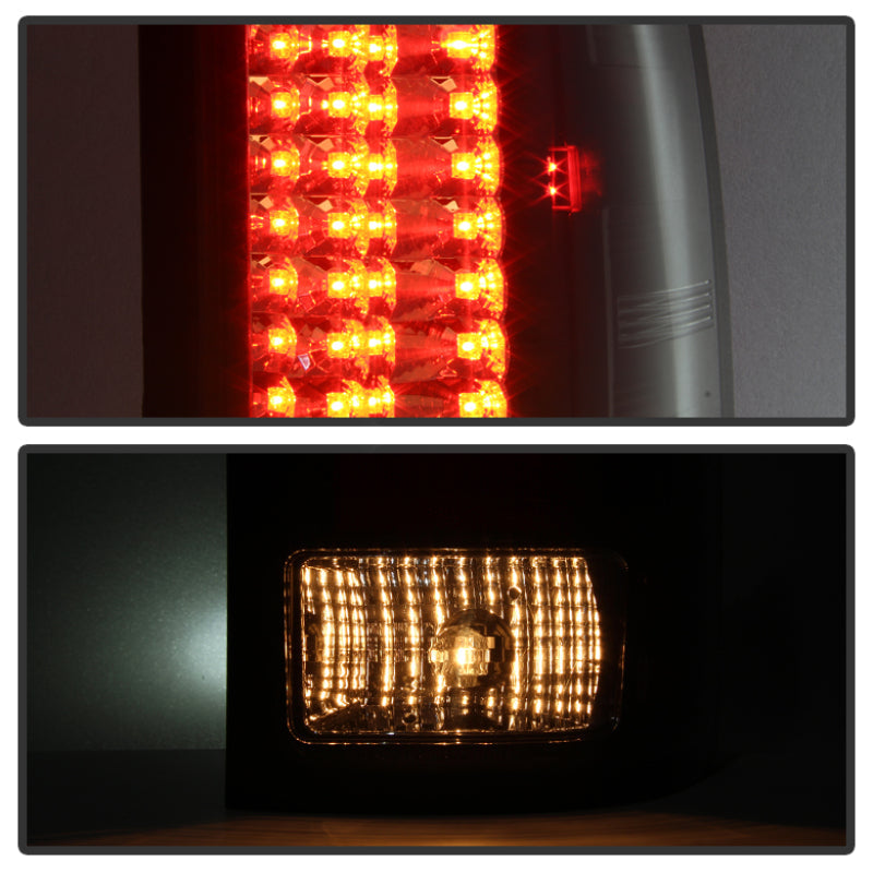 Spyder GMC Sierra 07-13 (Not 3500 Dually 4 Rear Wheels)LED Tail Lights Blk Smke ALT-YD-GS07-LED-BSM - Mammoth Racing -