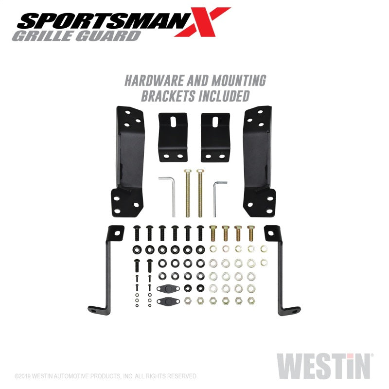 Westin 19-21 Chevy 1500 Sportsman X Grille Guard - Textured Black (Excl. 2019 Silverado LD) - Mammoth Racing -