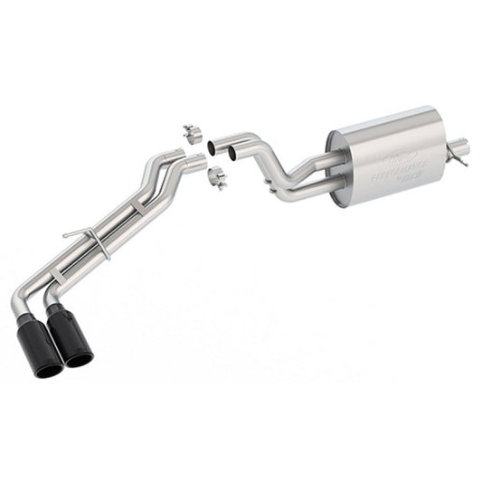 Ford Racing 2019 Ranger 2.3L Ecoboost Side Exit Cat-Back Exhaust System w/ Dual Black Chrome Tips - My Store