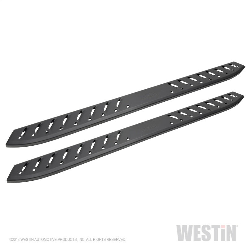 Westin 2019 Chevrolet Silverado/Sierra 1500 Crew Cab Thrasher Running Boards - Textured Black - Mammoth Racing -
