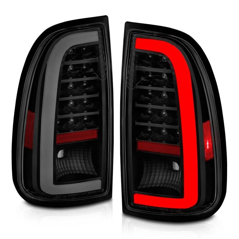ANZO 00-06 Toyota Tundra (Std. Bed/Reg Cab) LED Taillights w/Light Bar Black Housing Smoke Lens - My Store