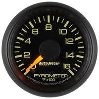 Autometer Factory Match GM 2-1/16in 1600 Degree Electric Pyrometer (egt) Gauge - My Store