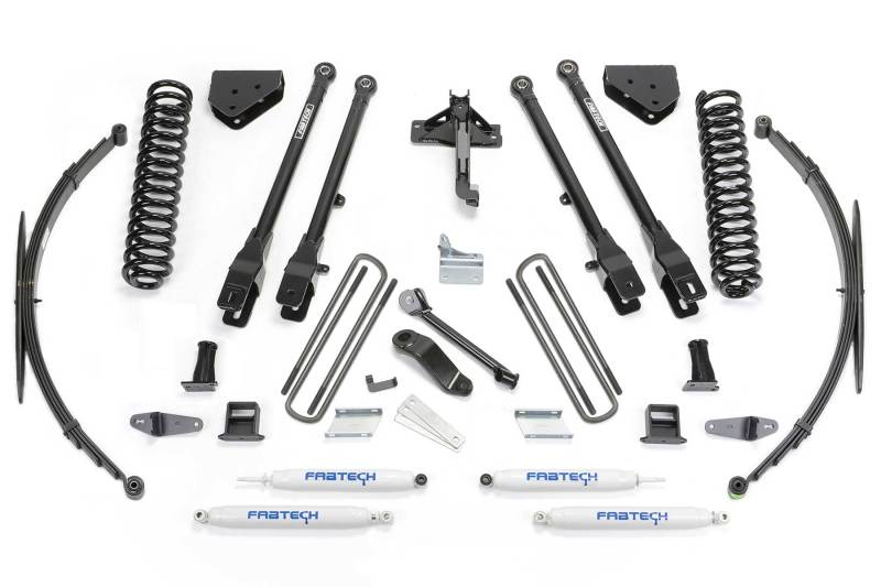 Fabtech 08-16 Ford F250/350 4WD 8in 4Link Sys w/Coils & Rr Lf Sprngs & Perf Shks - Mammoth Racing -