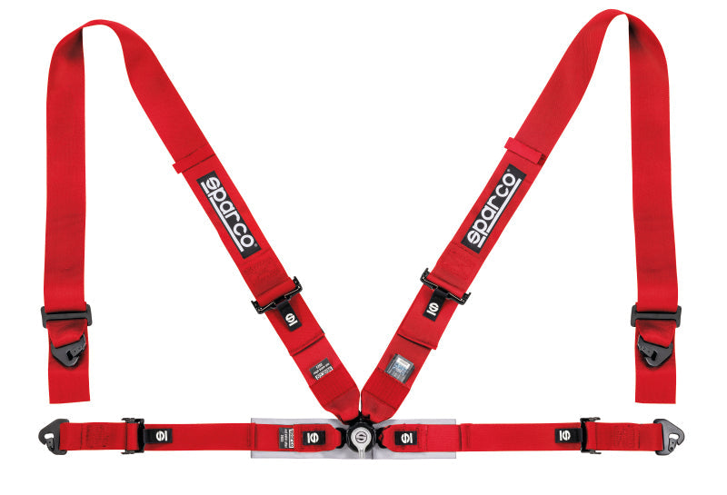 Sparco Belt 4Pt 3in/2in Competition Harness - Red - My Store