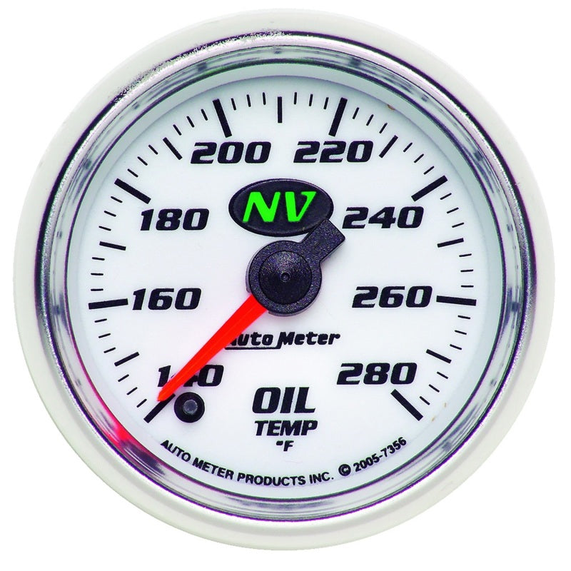 Autometer NV 2-1/16in 140-280 Deg F Digital Stepper Motor Oil Temp Gauge - My Store