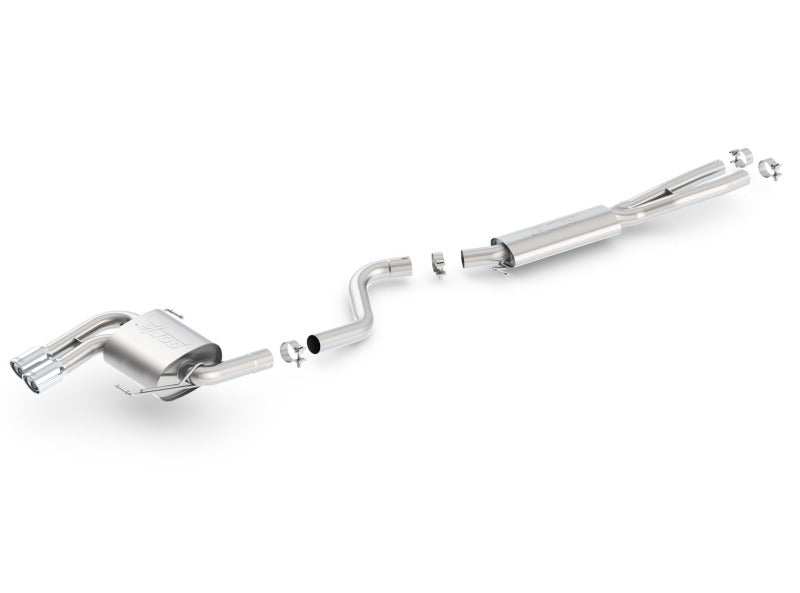 Borla 08-12 BMW 328i Sdm E90 2.0L RWD Dual Left Rear Exit Touring Cat-Back Exhaust - My Store