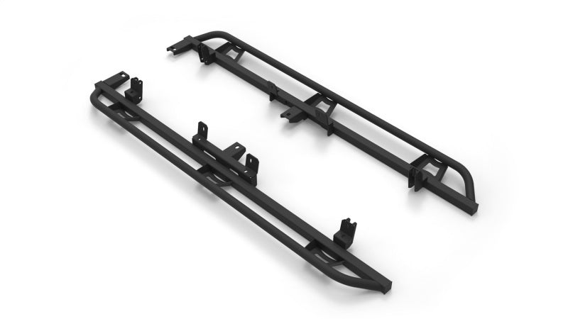 N-Fab Trail Slider Steps 15-20 Chevy/GMC Colorado/Canyon Crew Cab All Beds - SRW - Textured Black - Mammoth Racing -