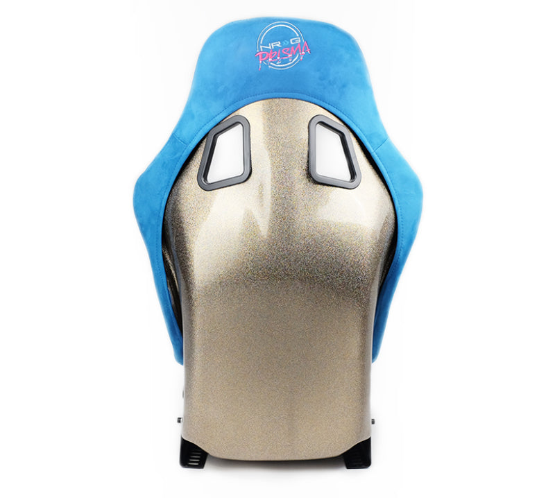 NRG FRP Bucket Seat ULTRA Edition - Medium (Blue Alcantara/Pearlized Back) - My Store
