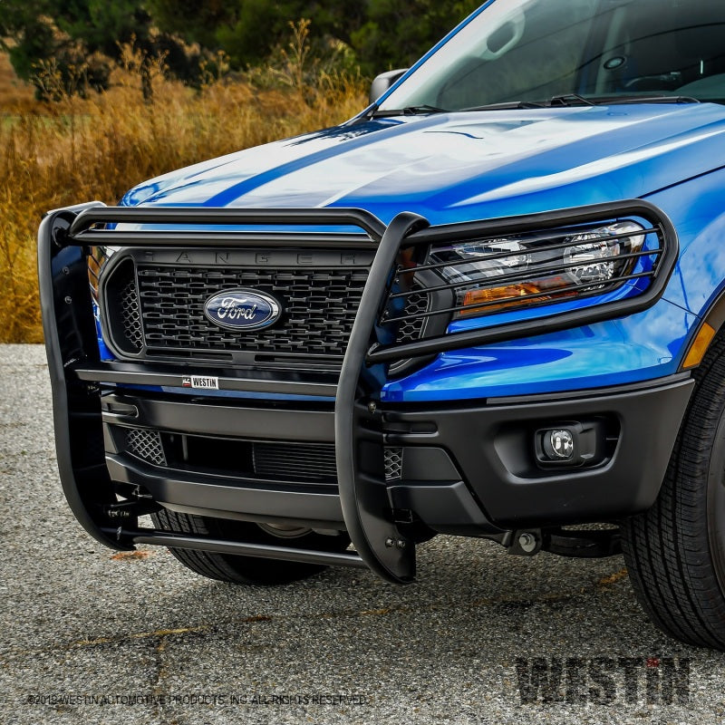 Westin 19-20 Ford Ranger Sportsman Grille Guard - Black - Mammoth Racing -