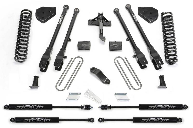 Fabtech 17-21 Ford F250/f350 4WD Diesel 4in 4Link Sys w/Coils & Stealth - Mammoth Racing -