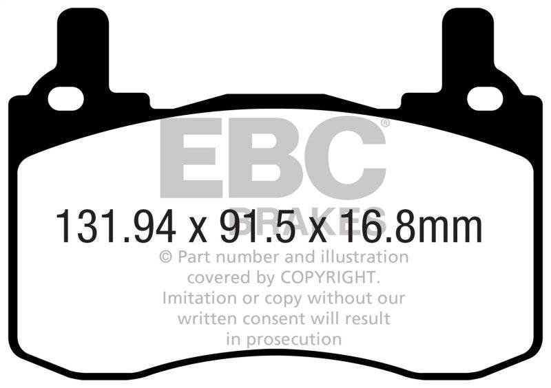 EBC 2019+ Genesis G70 2.0L Turbo (Brembo) Greenstuff Rear Brake Pads - My Store