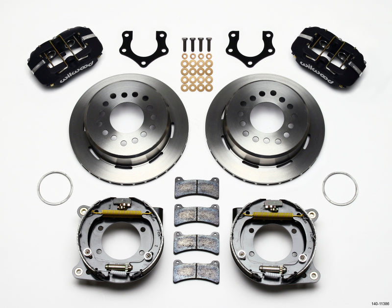 Wilwood Dynapro Low-Profile 11.00in P-Brake Kit Mopar/Dana 2.50in Off w/Snap Ring Brng - Mammoth Racing -