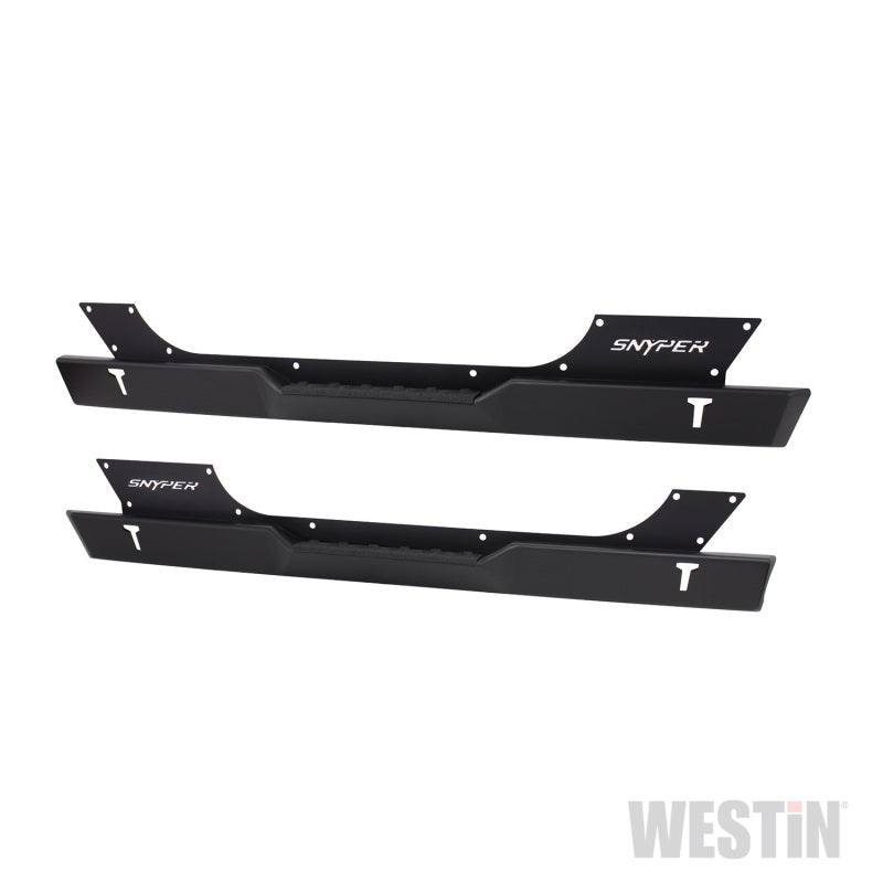 Westin/Snyper 07-17 Jeep Wrangler Rock Slider Steps - Textured Black - Mammoth Racing -