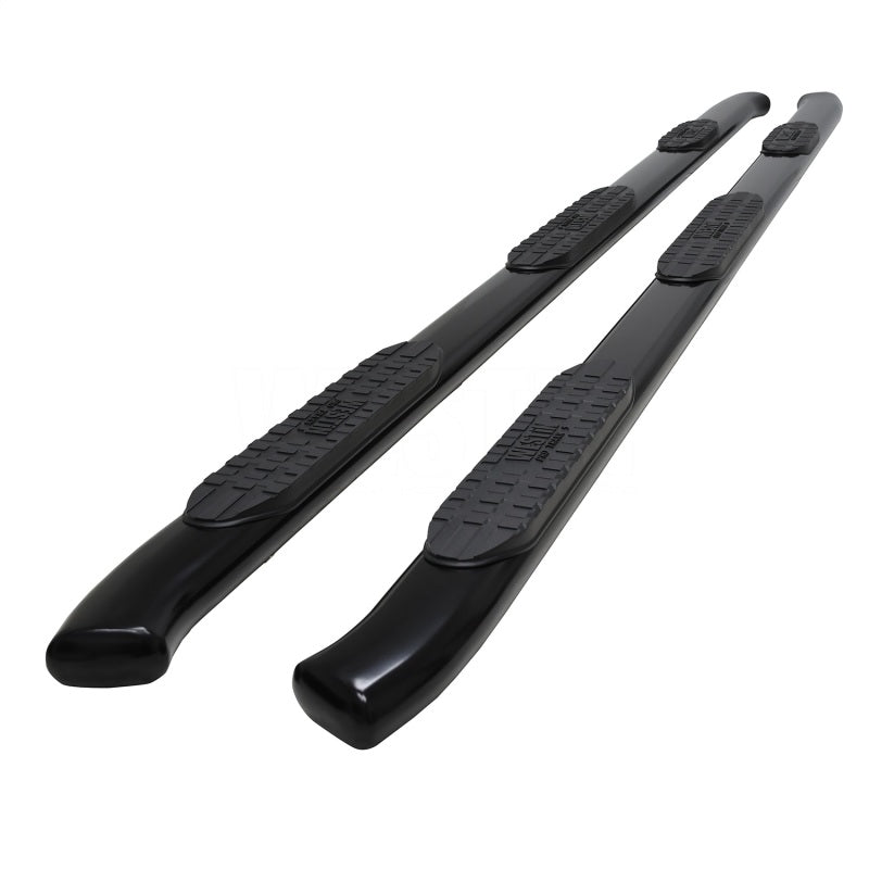 Westin 2020 Chevy Silverado 2500/3500 Crew Cab (8ft Bed) PRO TRAXX 5 Oval W2W Nerf Step Bars - Black - Mammoth Racing -