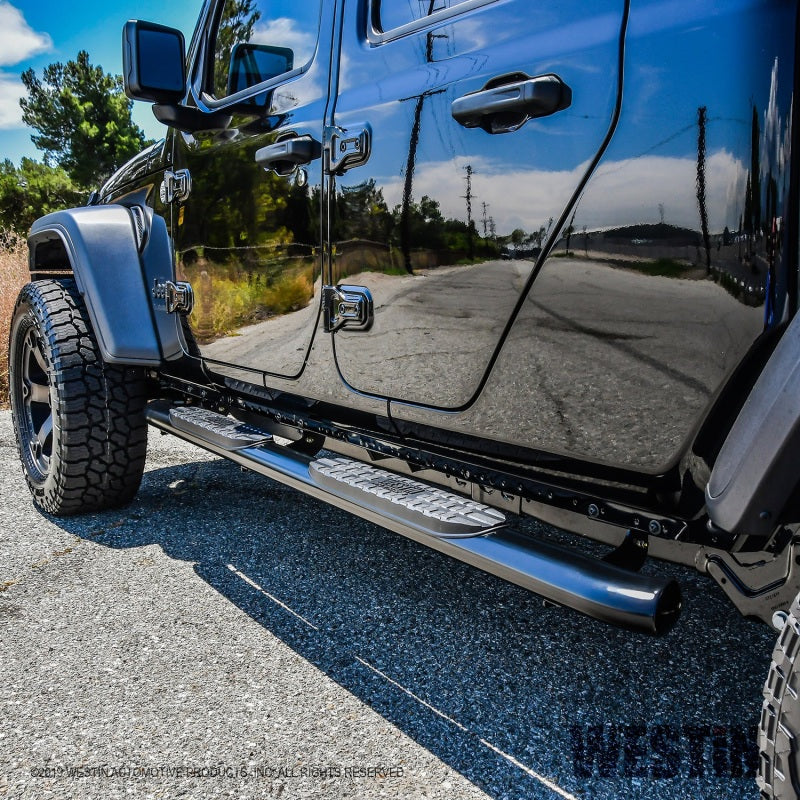Westin 20-22 Jeep Gladiator PRO TRAXX 4 Oval Nerf Step Bars - Black - Mammoth Racing -