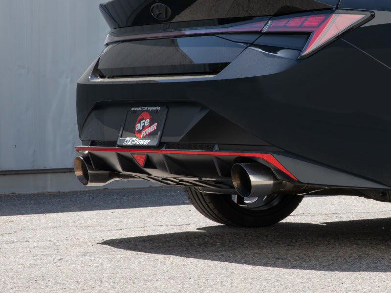 aFe Takeda 22-23 Hyundai Elantra N L4-2.0L (t) 3in 304 SS Cat-Back Exhaust w/ Polished Tips - Mammoth Racing -