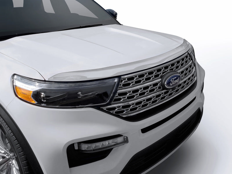 AVS 20-22 Ford Explorer (Excl. Vehicles w/Hood Lettering) Aeroskin Low Profile Hood Shield - Chrome - Mammoth Racing -