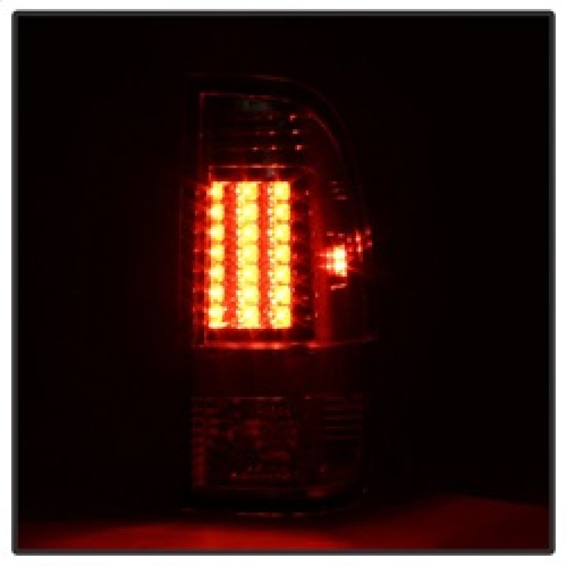 Spyder Ford Super Duty 08-15 Version 2 LED Tail Lights Red Clear ALT-YD-FS07-LED-G2-RC - Mammoth Racing -