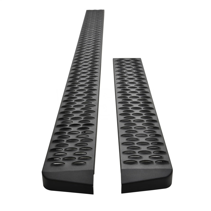 Westin Ford Transit Van 150/250/350 (46in Driver & 97in. Pass) Grate Steps Running Boards - Tex. Blk - Mammoth Racing -