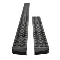 Westin Ford Transit Van 150/250/350 (46in Driver & 97in. Pass) Grate Steps Running Boards - Tex. Blk - Mammoth Racing -