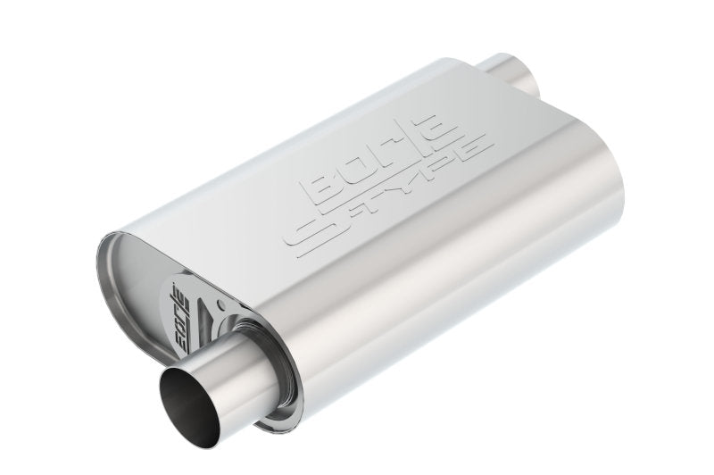 Borla CrateMuffler SBC Hot 350/383 2.5in Offset/Center 14in x 4.35in x 9in S-Type Muffler - My Store