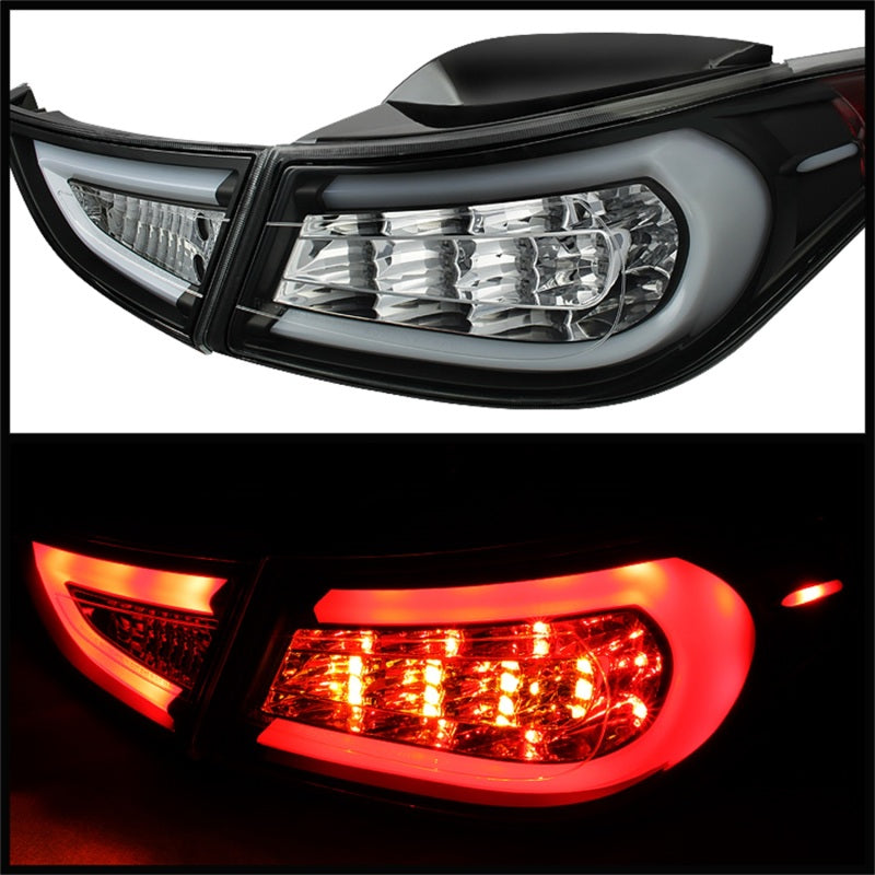 Spyder Hyundai Elantra 11-13 Light Bar LED Tail Lights Black ALT-YD-HYELAN11-LED-BK - Mammoth Racing -