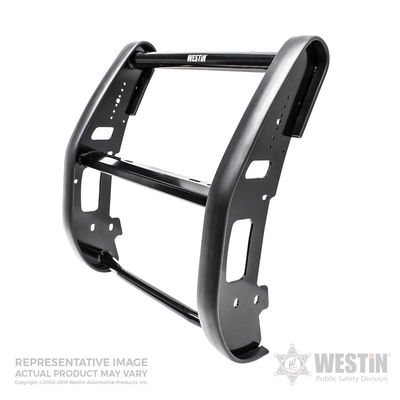 Westin 2016-2018 Ford Interceptor Utility Push Bumper Elite - Black - Mammoth Racing -