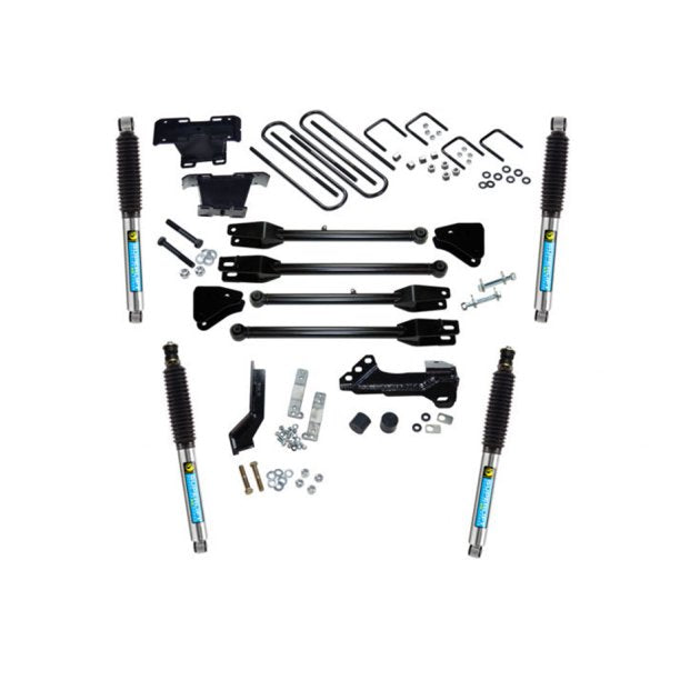 Superlift 17-19 Ford F-250/F-350 SuperDuty 4WD (Diesel) 4in Lift Kit w/4-Link w/ Bilstein Shocks - Mammoth Racing -