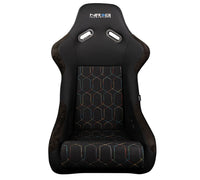 NRG FRP Bucket Seat (Black w/ Multi Color Geometric Pattern) - Large - My Store