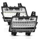 ANZO 18-19 Jeep Wrangler JL LED Chrome Clear w/ Sequential Signal - Mammoth Racing -