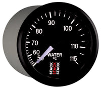 Autometer Stack Instruments 52mm 50-115 Celsius 3/8 Bspt (M) Mechanical Water Temp Gauge - Black - My Store