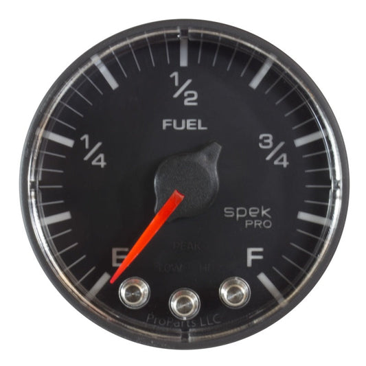 Autometer Spek-Pro Gauge Fuel Level 2 1/16in 0-270 Programmable Blk/Blk - My Store