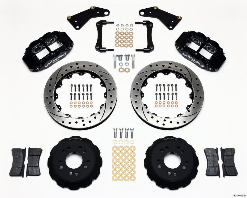 Wilwood Narrow Superlite 6R Front Hat Kit 13.06in Drilled 65-82 Corvette C2/c3 - Mammoth Racing -