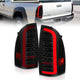ANZO 05-15 Toyota Tacoma Full LED Tail Lights w/Light Bar Sequential Black Housing Smoke Lens - Mammoth Racing -
