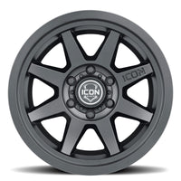 Icon Rebound 17x8.5 5x5 -6mm Offset 4.5in BS 71.5mm Bore Satin Black Wheel - Mammoth Racing -