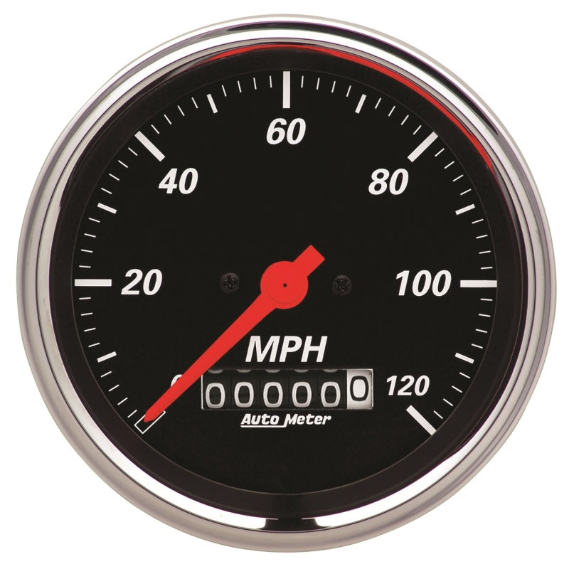 Autometer Designer Black 3-3/8in Electrical 120mph Speedometer w/ Wheel Odometer - My Store