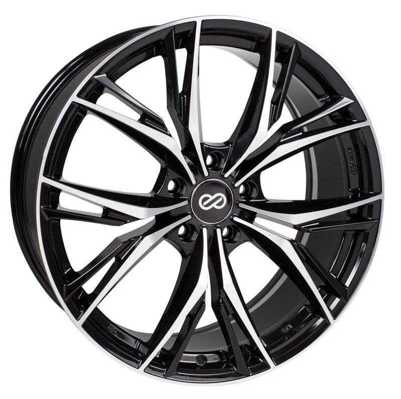 Enkei ONX 17x7.5 5x114.3 45mm Offset 72.6mm Bore Black Machined Wheel - Mammoth Racing -