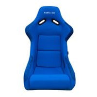 NRG FRP Bucket Seat (Blue Cloth) - Large - My Store