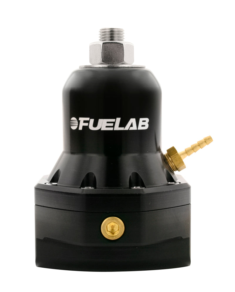 Fuelab 565 EFI Adjustable FPR 25-60 PSI (2) -10AN In (1) -10AN Return Max Flow Bypass - Black - Mammoth Racing -