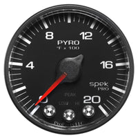 Autometer Spek-Pro 52.4mm 0-2000f Digital Stepper Motor Pyrometer Gauge - My Store