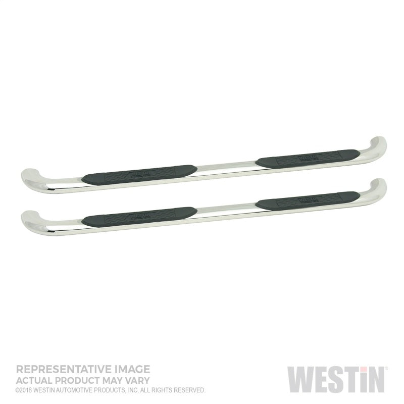 Westin 2019 Chevrolet Silverado/Sierra 1500 Crew Cab Platinum 4 Oval Nerf Step Bars - SS - Mammoth Racing -