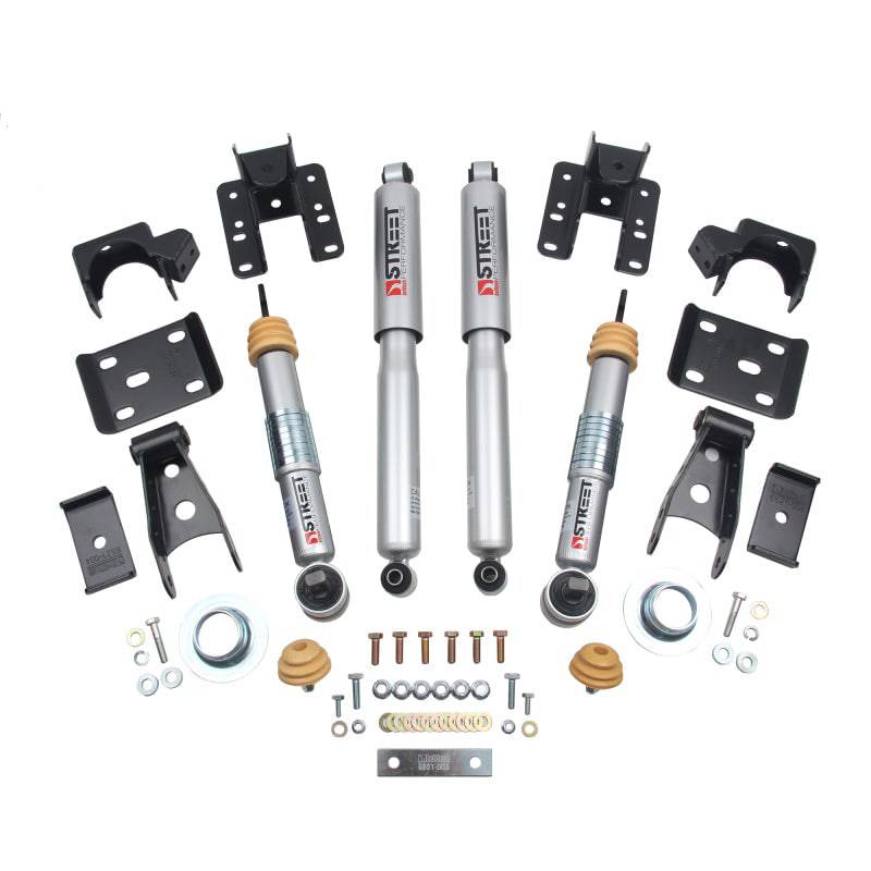 Belltech Lowering KIT 16.5-17 Chevy Silverado All Cabs 4WD 2inF/2inR - Mammoth Racing -