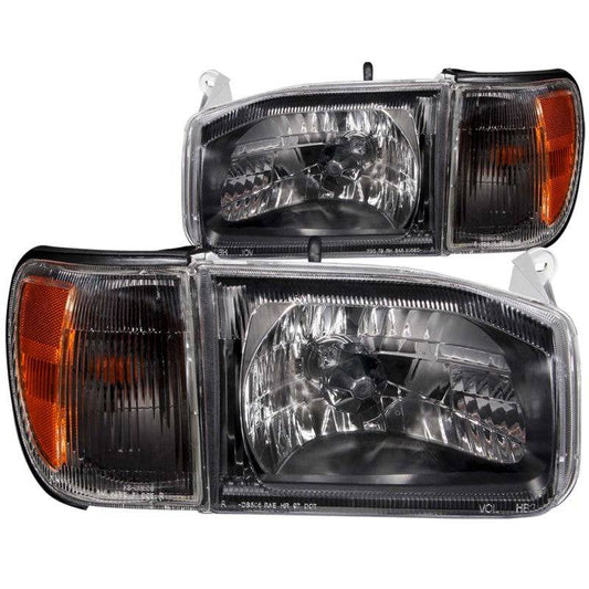 ANZO 1999-2004 Nissan Pathfinder Crystal Headlights Black - My Store