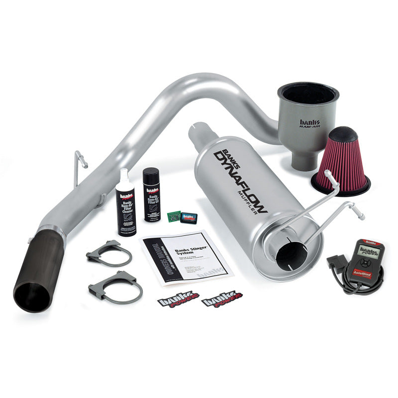Banks Power 99-04 Ford 6.8L Excursion Stinger System w/ AutoMind - SS Single Exhaust w/ Black Tip - Mammoth Racing -
