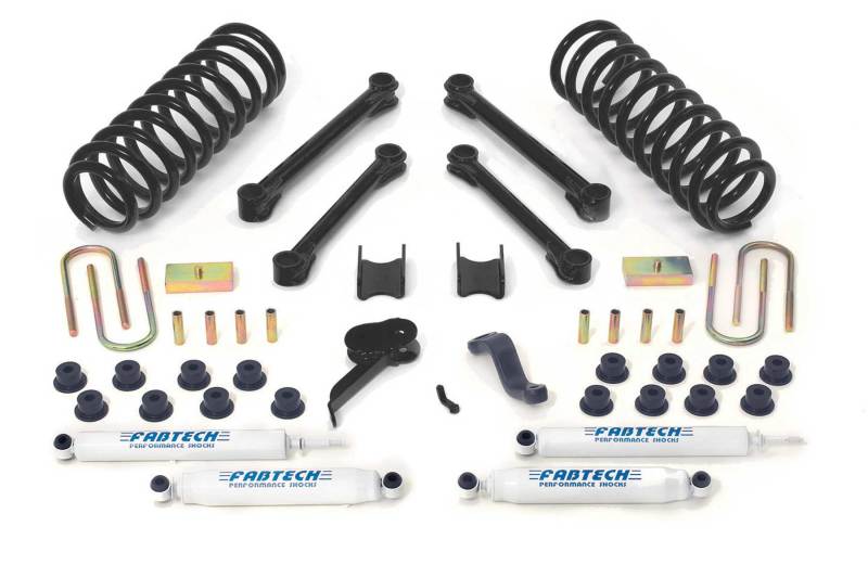 Fabtech 03-08 Dodge 2500/3500 4WD Diesel Only 4.5in Perf Sys w/Perf Shks - Mammoth Racing -