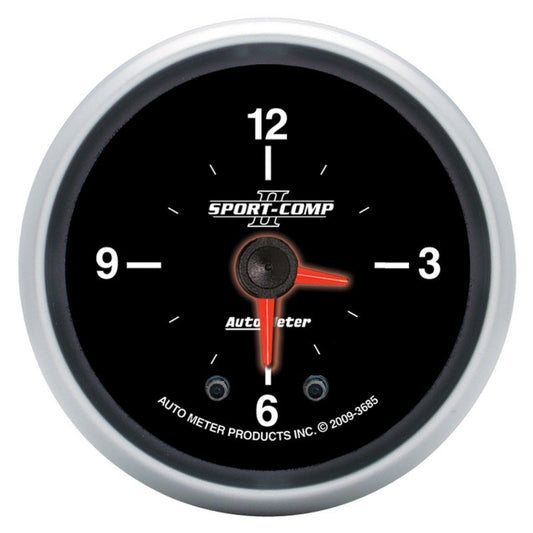 Autometer Sport-Comp II 2 1/16in 12 Hours Digital Stepper Motor Clock - My Store