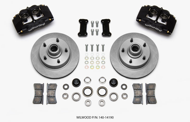 Wilwood Forged Dynalite Front Kit 11.72in 1 PC Rotor&Hub Ford F100 1948-1956 - My Store