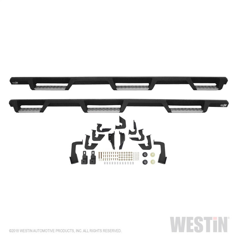 Westin/HDX 07-18 Chevrolet Silverado 1500 Crew (5.5ft) (Excl Classic) Drop WTW Nerf Step Bars - Blk - Mammoth Racing -